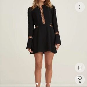 Finders Keepers Black Borderline Dress